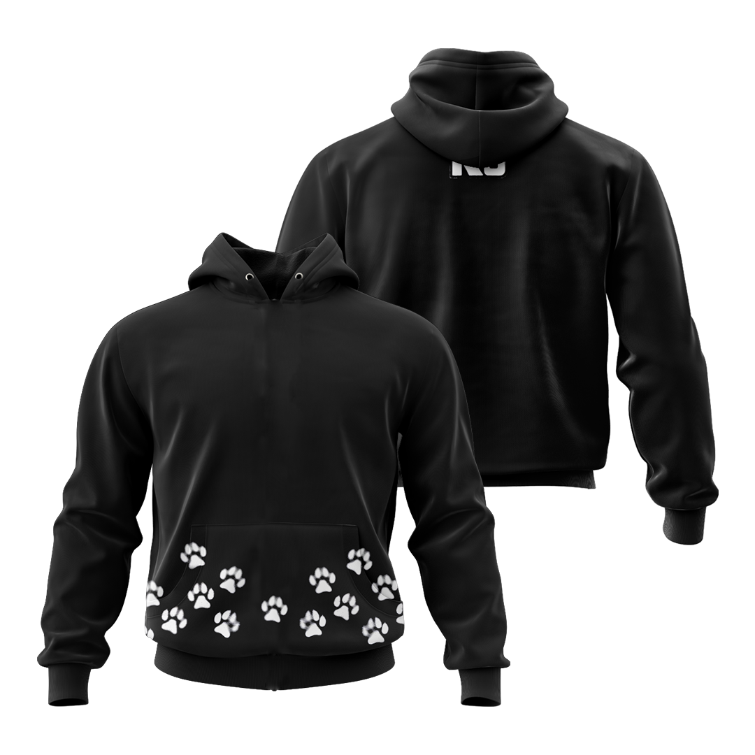 K9 Paw Print Men Hoodie